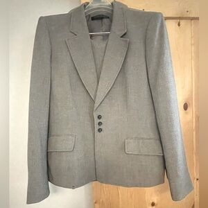 Classic ✨ Vintage✨ Anne Klein Gray Suit— Blazer and straight leg Trouser